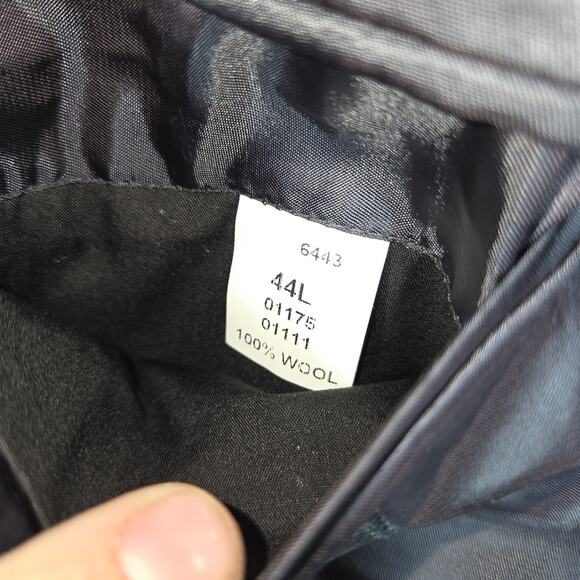 Jos A Bank Blazer Mens Sz 44L Black2 Button Jacket Sport Coat Oxford Wool NWT - Picture 6 of 16